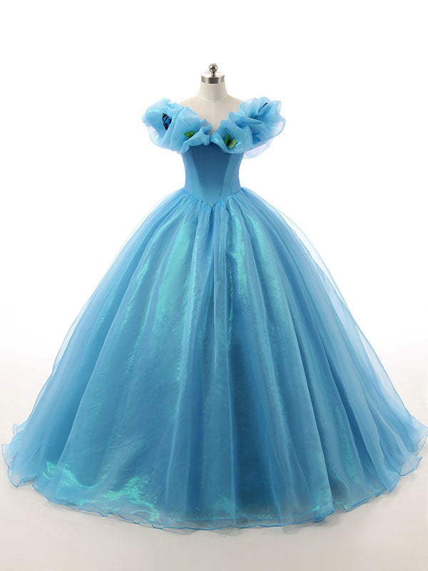 dark blue cinderella dress