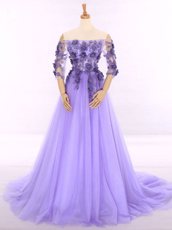 formal lavender gowns