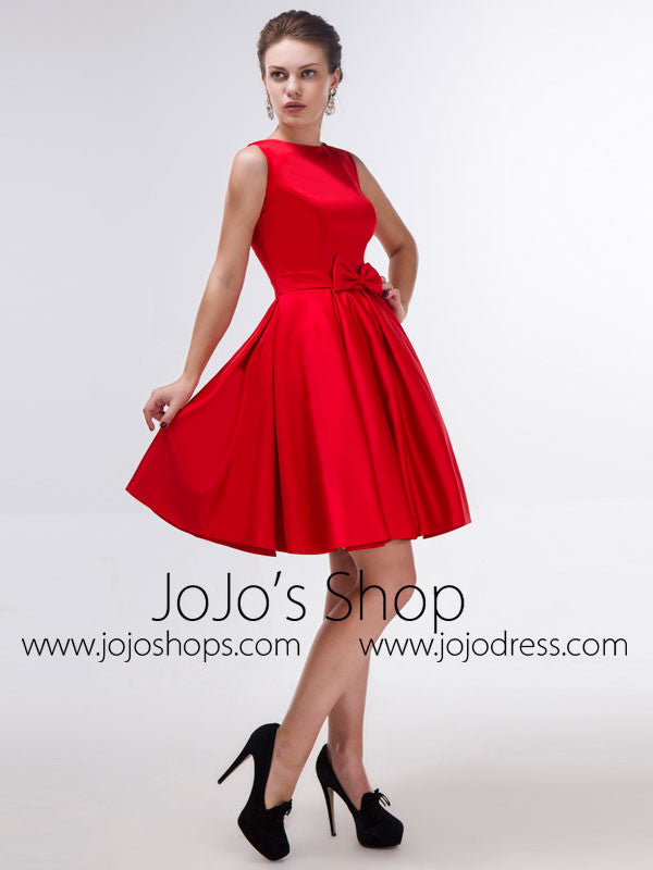 red knee high dress