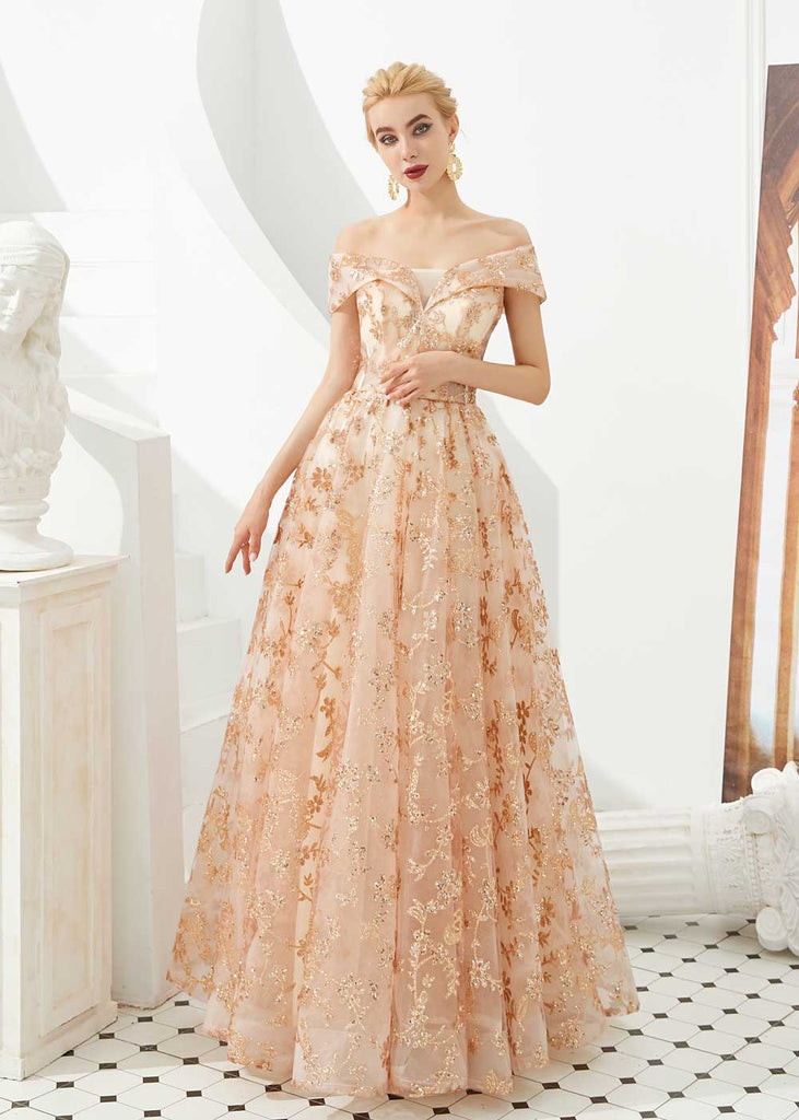 rose gold lace dress