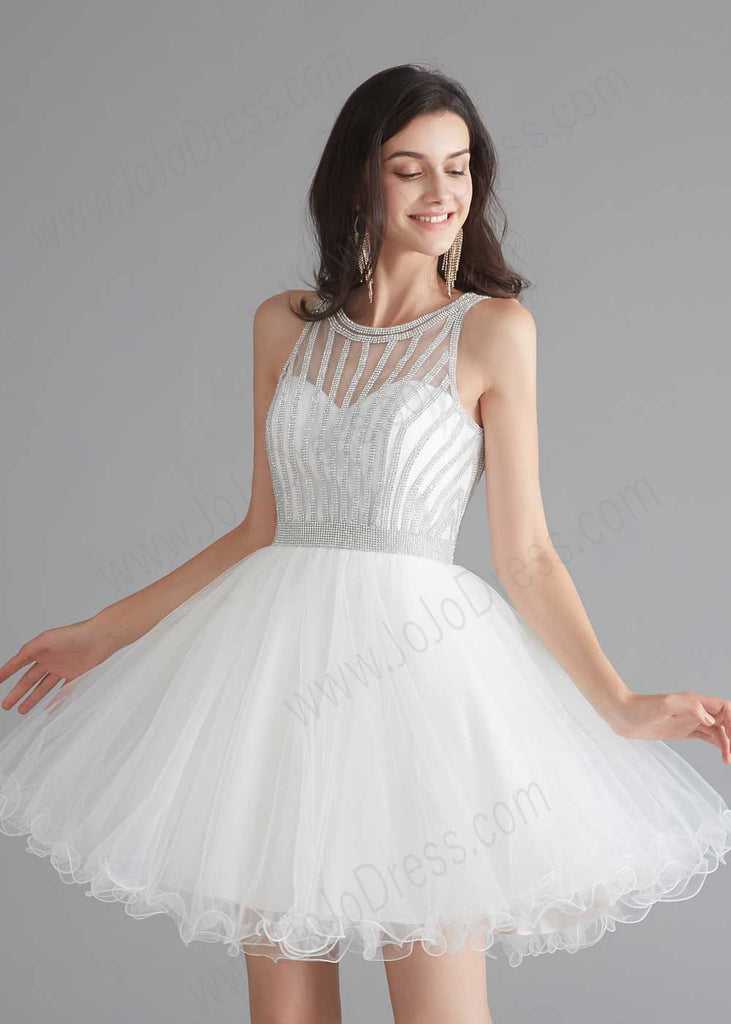 short white tutu dress