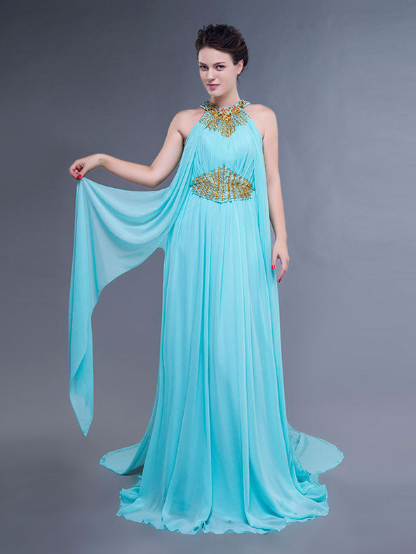 grecian prom dress