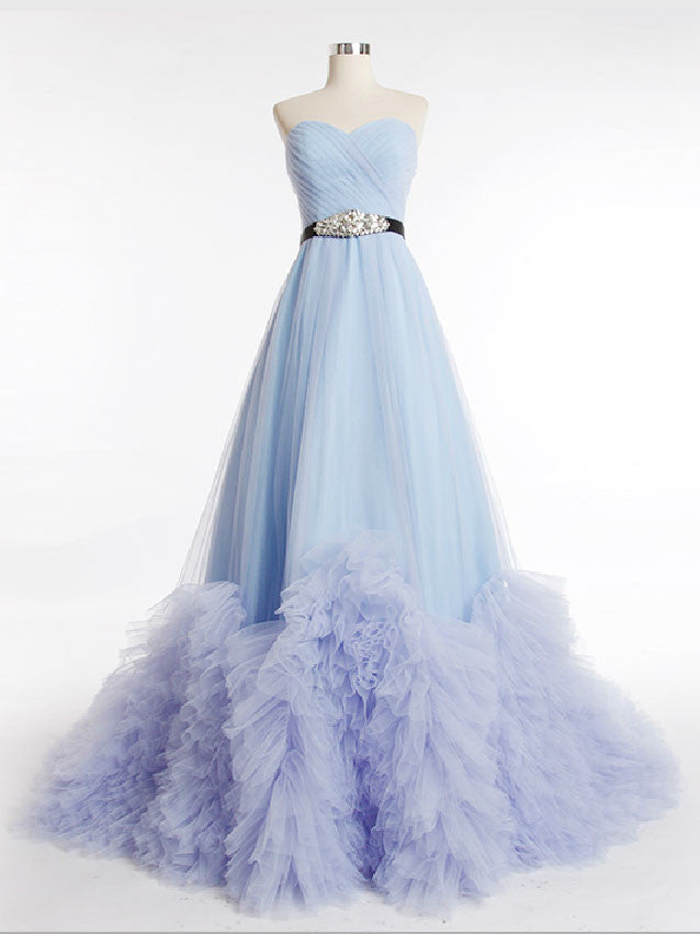 sky blue princess dress