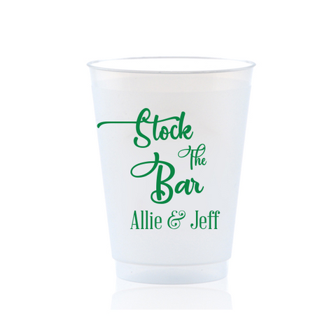 Names and Date, Custom 16 oz. Frost Flex Cups – LaneLove Paper Co.