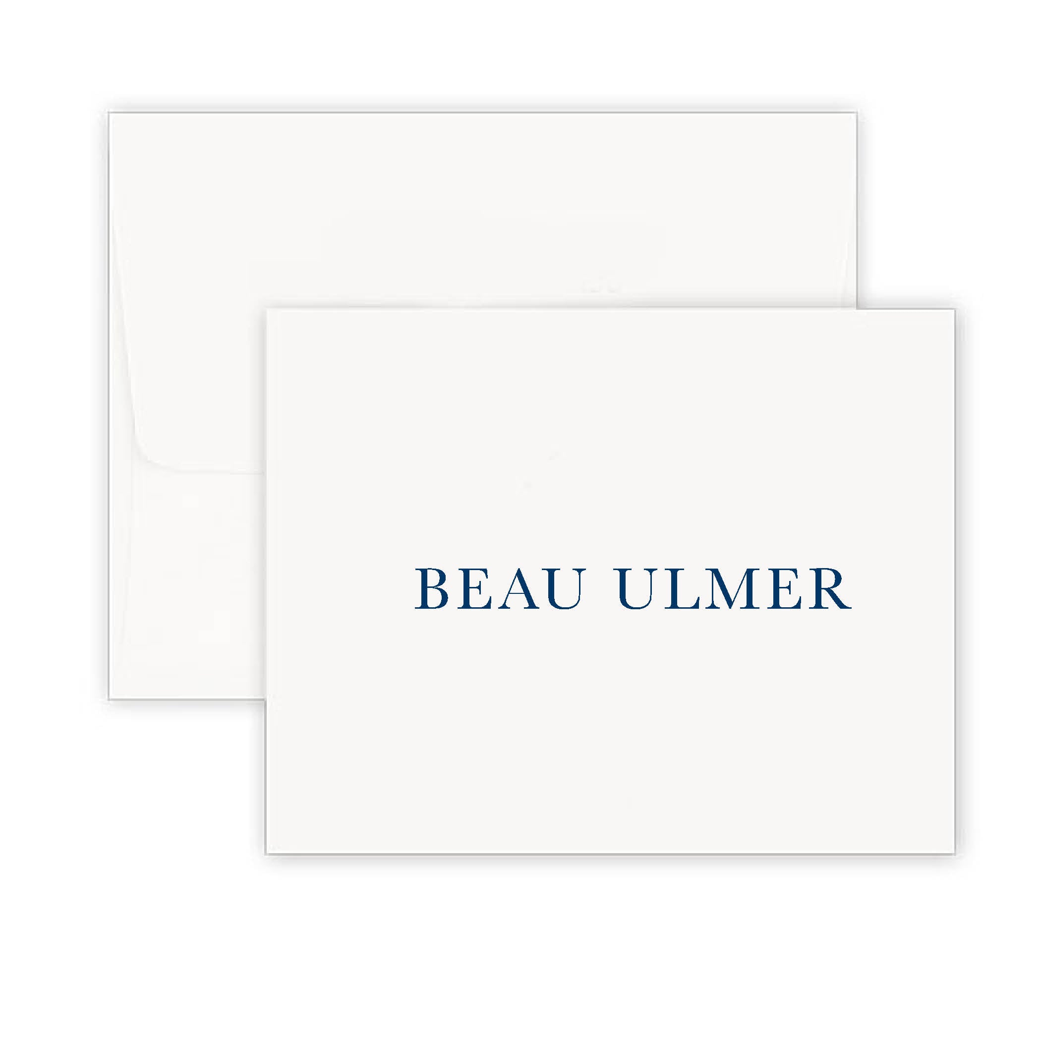 Personalized Fold Over Note Card