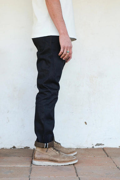 RIOS SLIM STRAIGHT 15oz - BROWN DENIM — REVOLVR Menswear