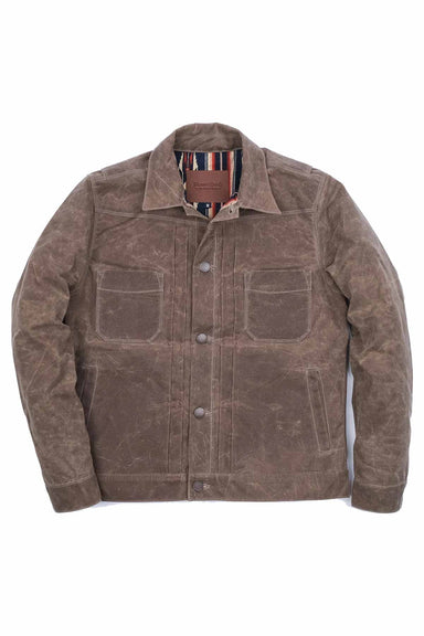 Freenote Cloth RJ1 Waxed Canvas Riders Jacket Tobacco Oak Black - M.W.  Reynolds