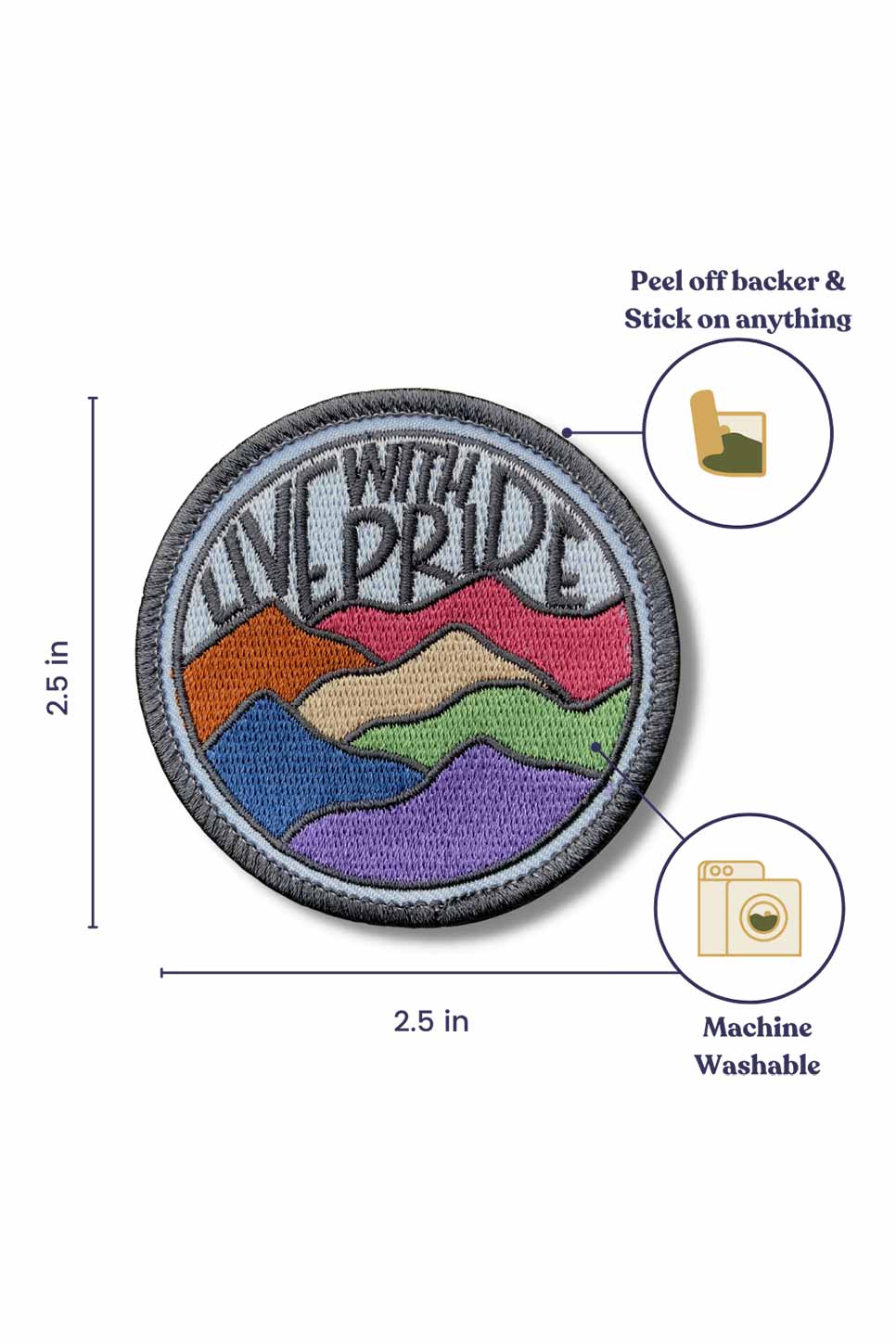 LIVE WITH PRIDE PATCH