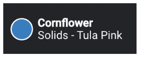 New active colour is Tula Pink's cornflower.