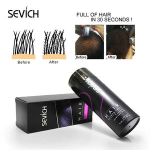 Hair Building Fibers Keratin Thicker Anti Hair Loss Products Concealer Refill Thickening Hair Fiber Powders Growth sevich 25g - Things Wiz - Hair Loss Concealers
