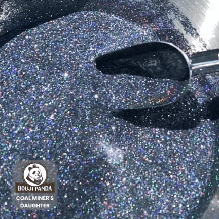 What's the difference in holographic, metallic, and iridescent glitter? - Holographic Glitter - Coal Miners Daughter Black Glitter