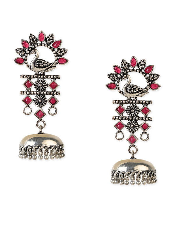 Buy Pink Earrings for Women by Anika's Creation Online | Ajio.com