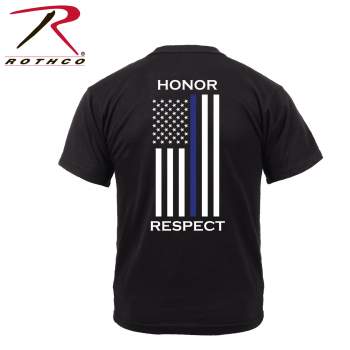 Dri-Fit Women's Shirt - Distressed Thin Blue Line Flag - Thin Blue