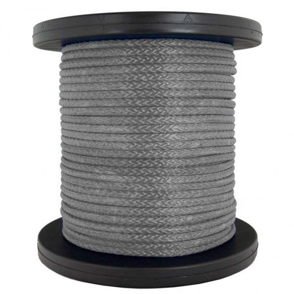  Samson Amsteel Blue Rope 1/4 Strong Dyneema Fiber, 8600 lb  Tensile Strength, Torque Free, Low Stretch, 12 Strand, Easy to Splice, Wire  Replacement and More (1/4 x 25', Black) : Tools