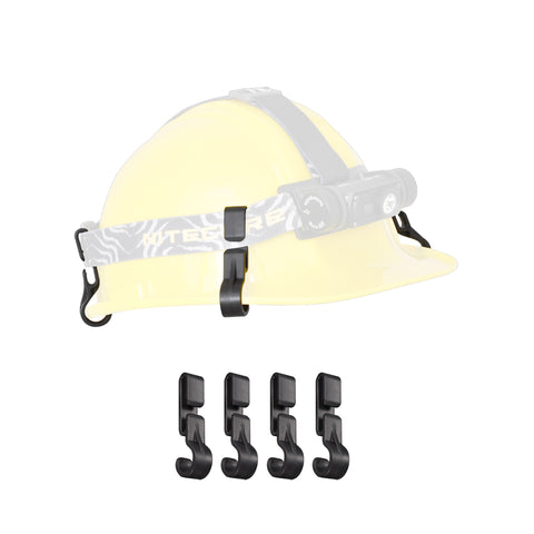 10 Pcs Helmet Clips for Headlamp Hook,Headlamp ,hard hat Light Clip, Heavy  Clips