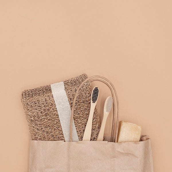 Sisal bag and zero-waste tools