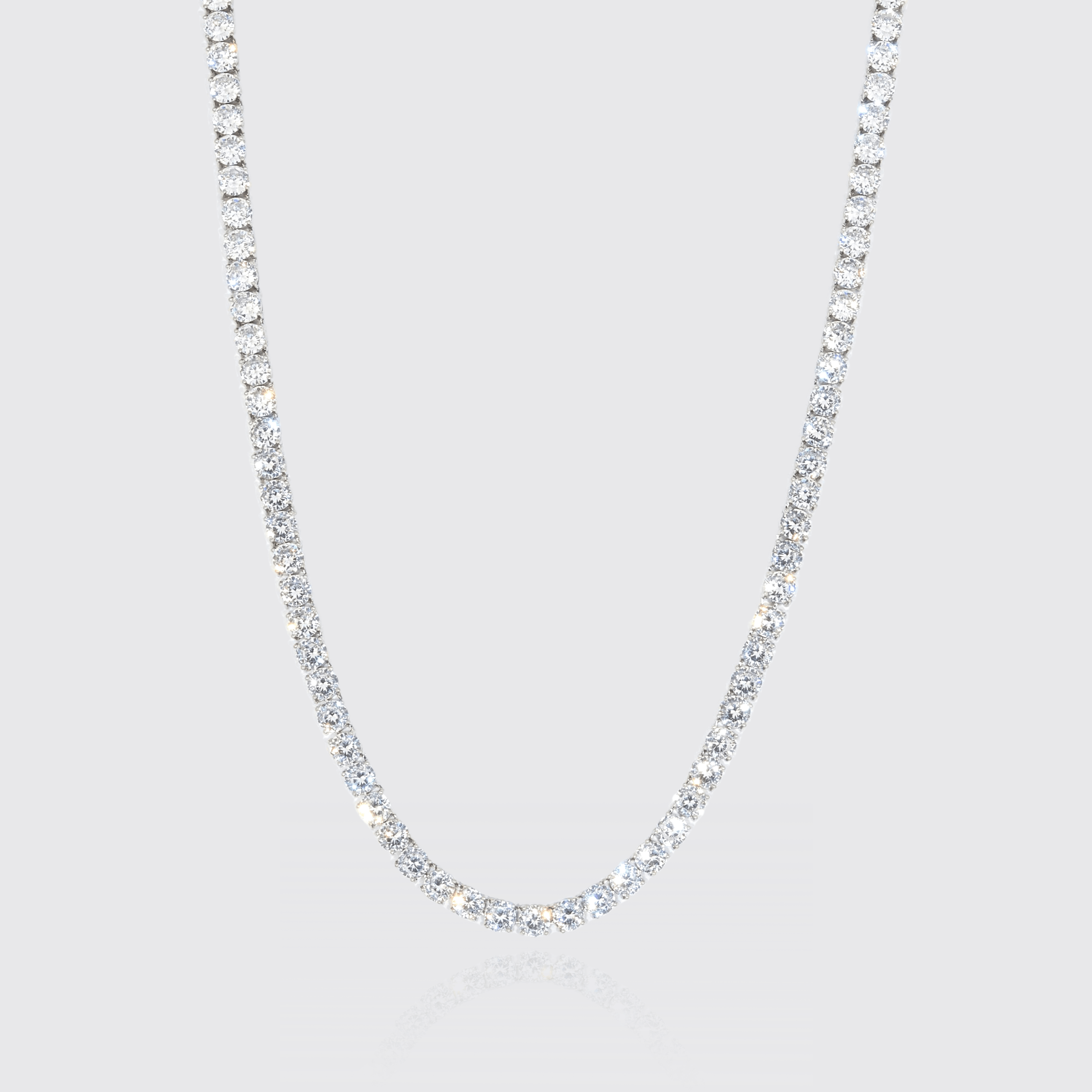 5mm Moissanite Tennis Chain - 925 Silver - D Colour - VVS1 - Adamans product image