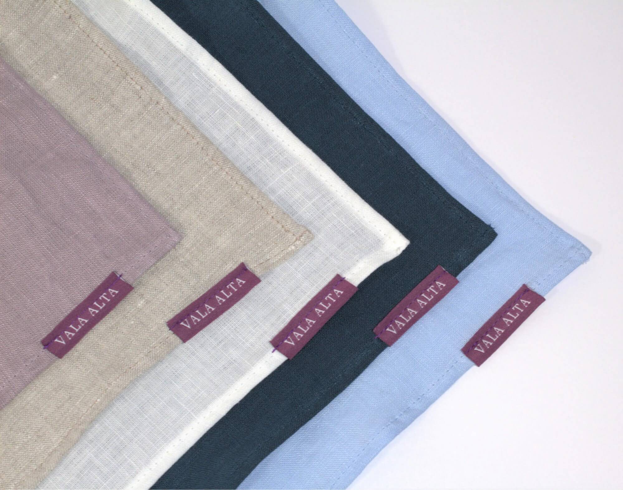 5 Irish Linen Handkerchief Bundle - Custom - Weekday-er