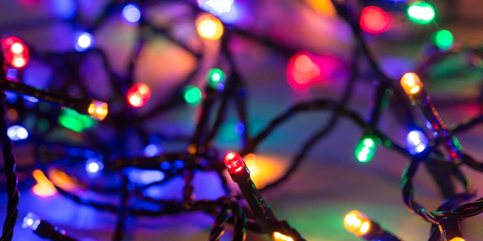 Christmas String Lights display