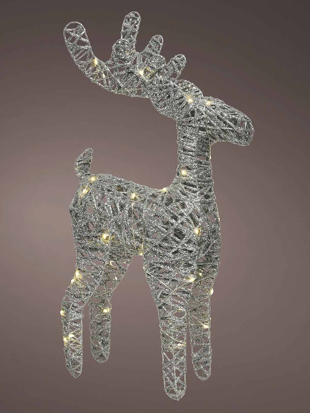 battery lit reindeer