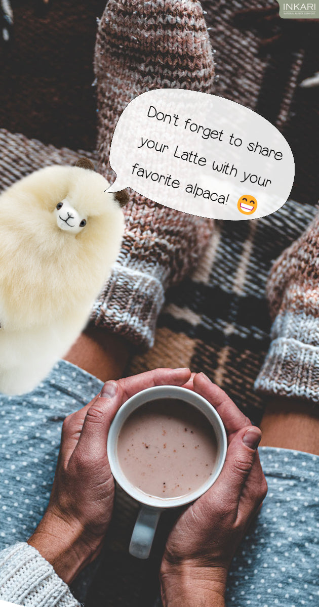 share your pumpkin spice latte with alpaca socks (and friends)
