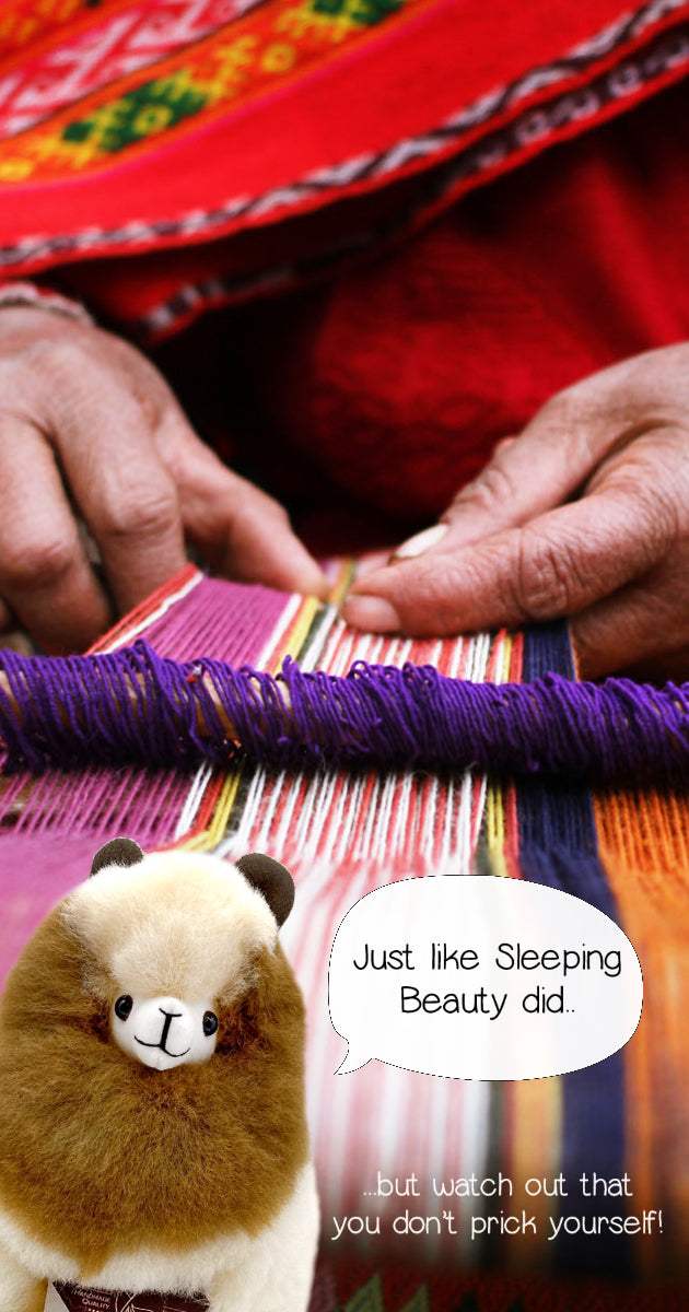 weaving with alpaca wool