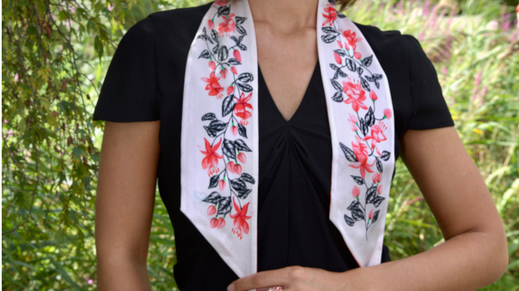 Fuchsia scarf