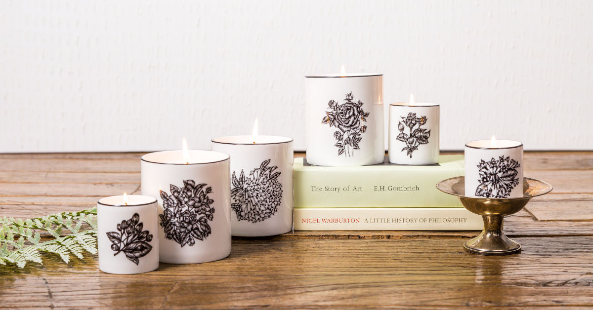 Luxury floral scented candles