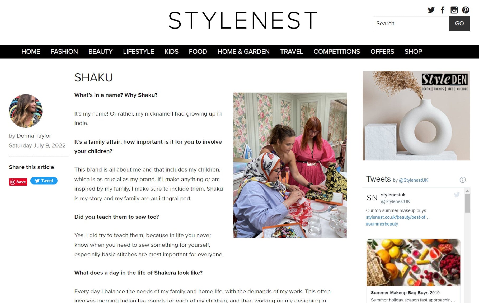 Style Nest Article Snippet