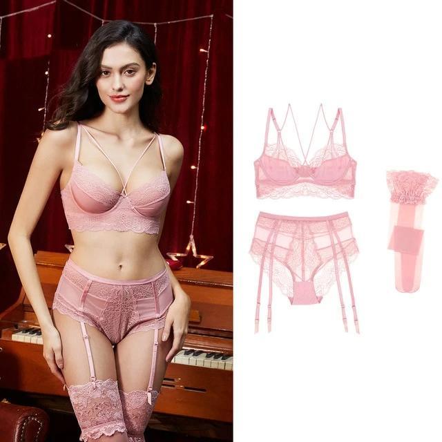 ensemble lingerie rose