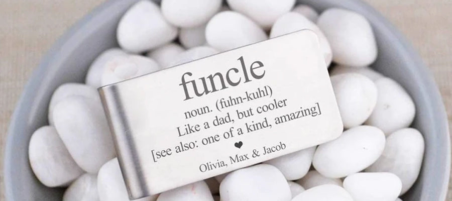 Gift for Fun Uncle = Funcle Money Clip
