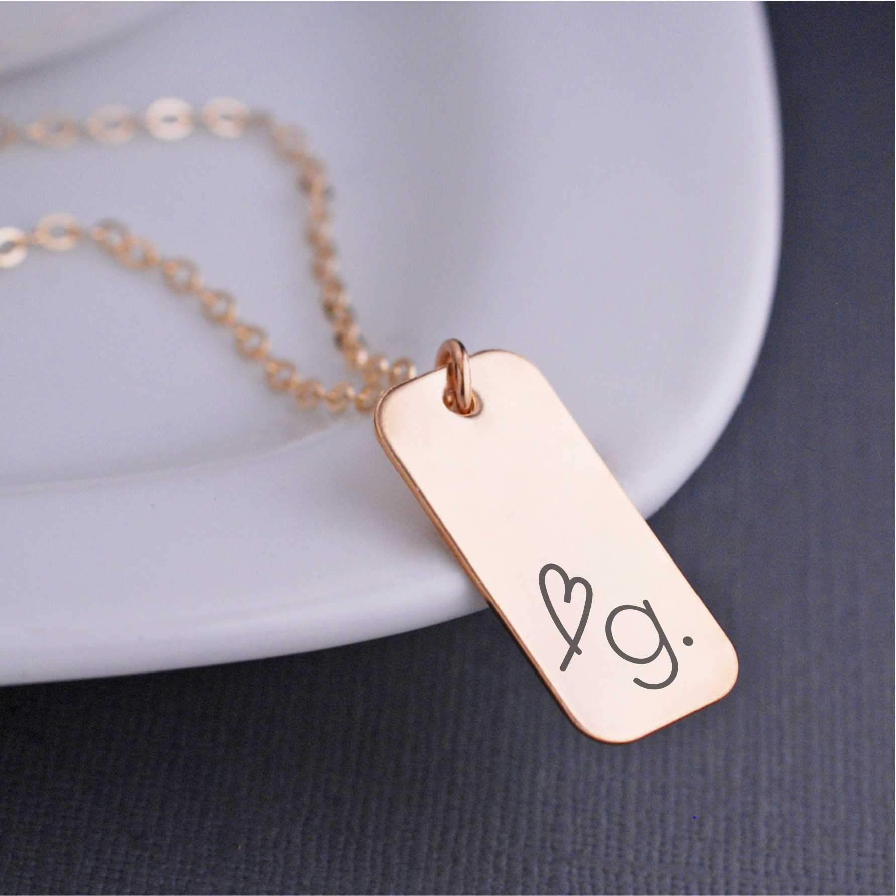 Corporate Logo Necklace - Custom Engraved