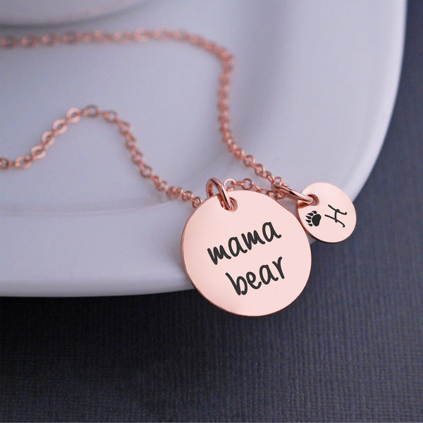 Mama_Bear_Rose_Gold_Necklace_Paw_Letter_grande