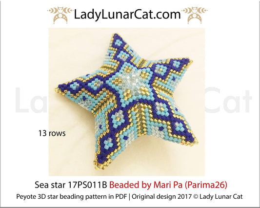 3D Peyote Star Beading Pattern ARABIAN NIGHTS ALL Stars with -  Portugal