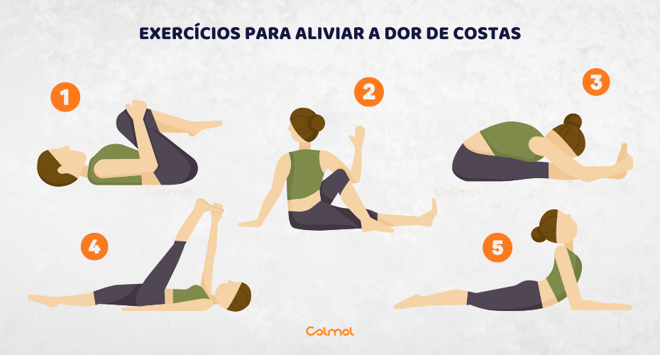 exercícios para dores nas costas