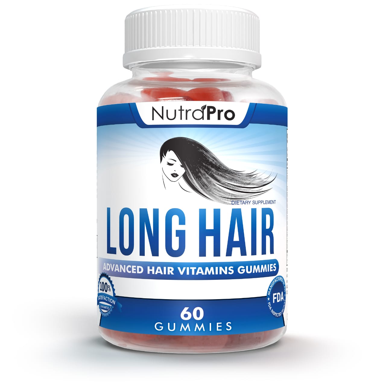 Long Hair Gummies Hair Growth Gummies Supplement Nutrapro