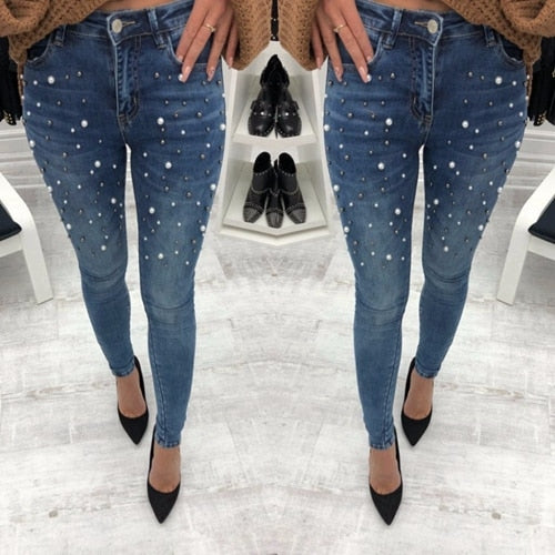 beaded jeans