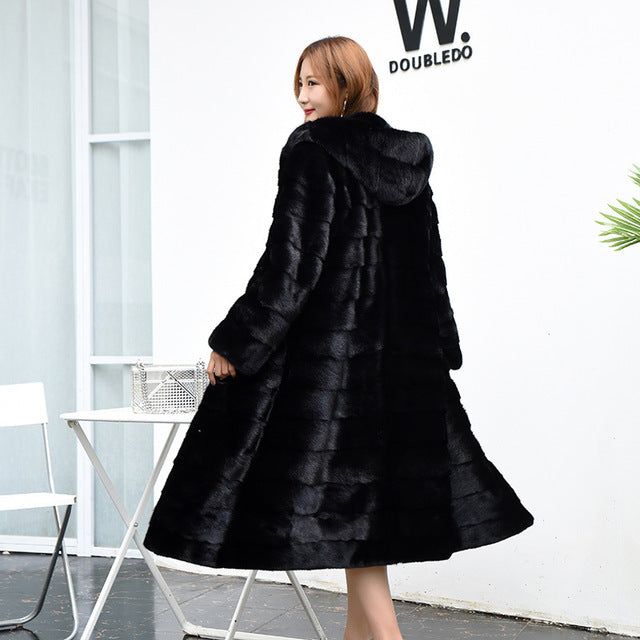 Fur Thick Winter Office Lady Coat
