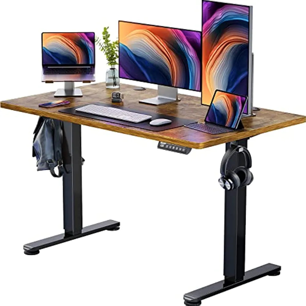 2023 ErGear Height Adjustable Electric Standing Desk 48 x 24 Inches Sit Stand up Desk Memory Computer Home Office Desk