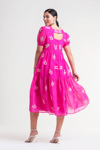 Transcend's Sahar Dress with Hand Embroidered Motifs