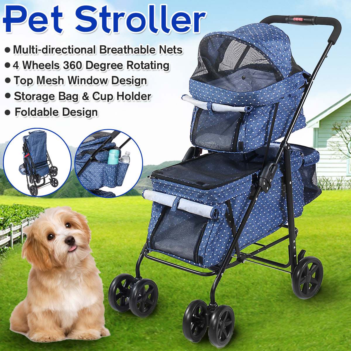 best choice 2 in 1 pet stroller