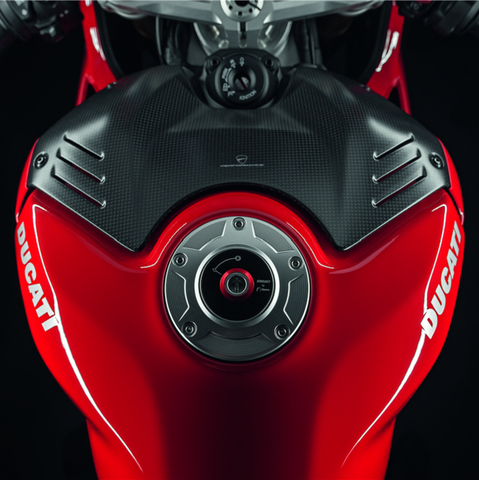 Ducati Panigale V4 Carbon Tank Cover 96981051A New Ducati O.E. USD$373.34