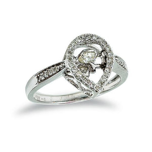 Pearcut Caged Diamond Ring - Felis Jewels