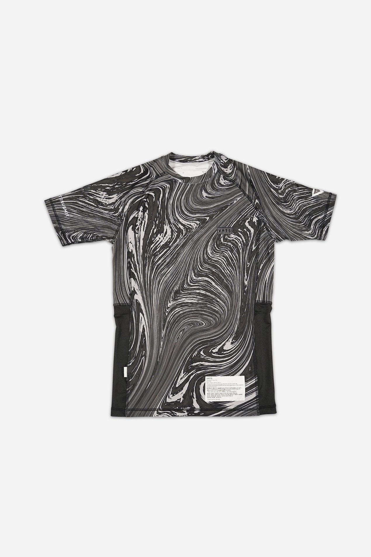 Spring/ Summer 2022 special edition Short sleeves rash guard “Marble” Charcoal