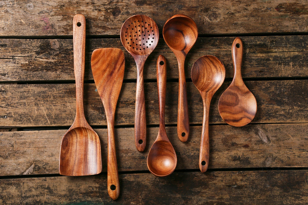 Set of Bamboo Kitchen Spoons | Free The Ocean