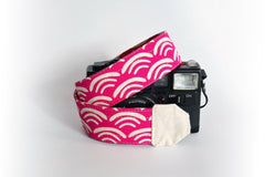 pink camera strap