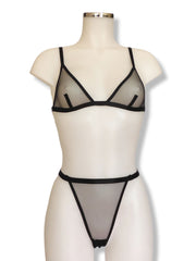 fishbelly Lingerie AVA Set in schwarz handmade in Berlin