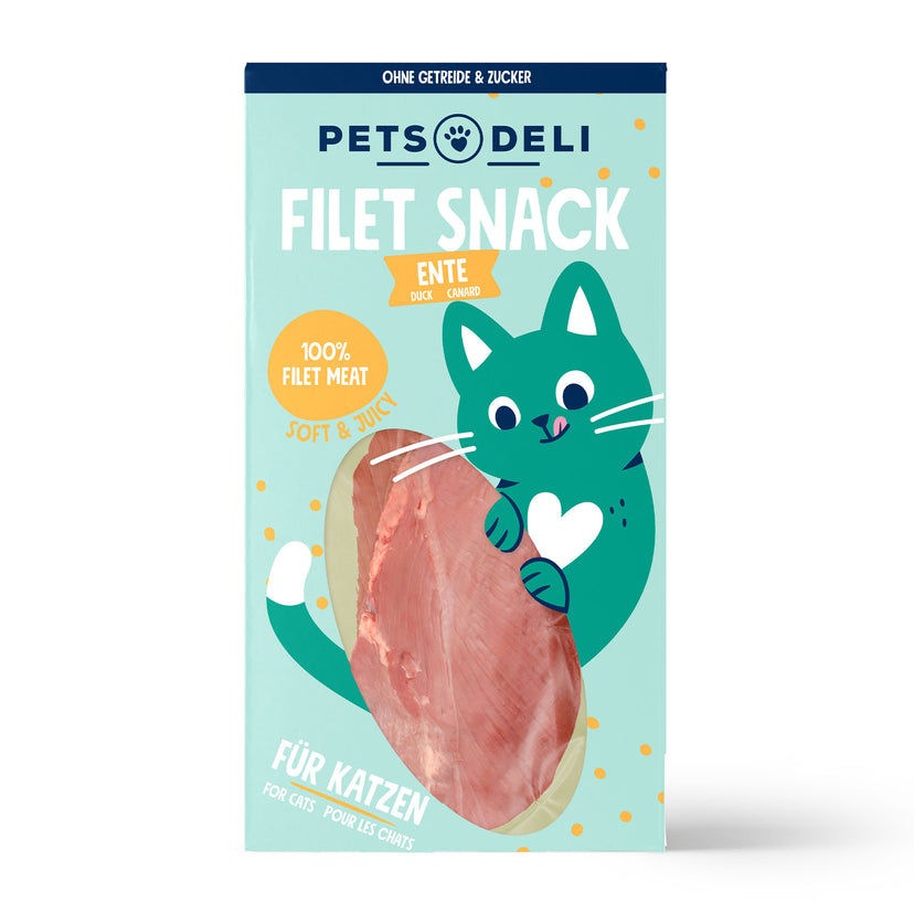 Snack Filetsnack Entenbrustfilet im eigenen Saft für Katzen