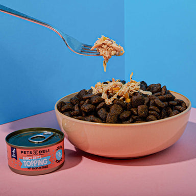 Fancy Filets Topping mit Huhn & Lachs in Soße für Hunde -12x70g