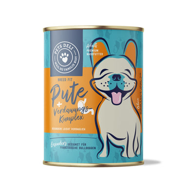 Nassfutter Breed Fit Pute mit Quinoa, Apfel und Hüttenkäse für Hunde